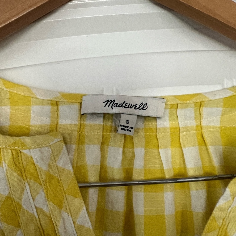 Madewell Relaxed fit
Cotton Tunic Mini Dress
Yellow Gingham Plaid
Small - Picture 3 of 5